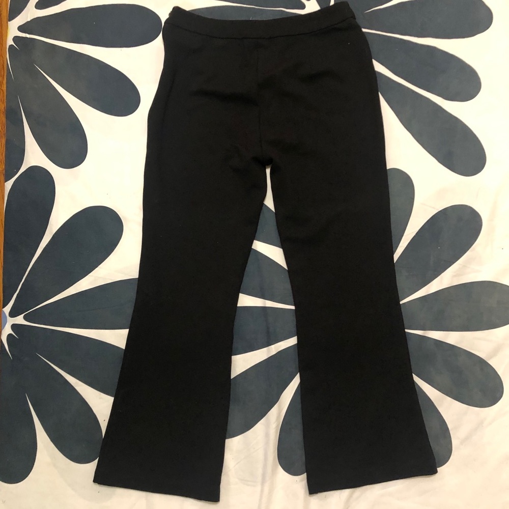 Black flare pants